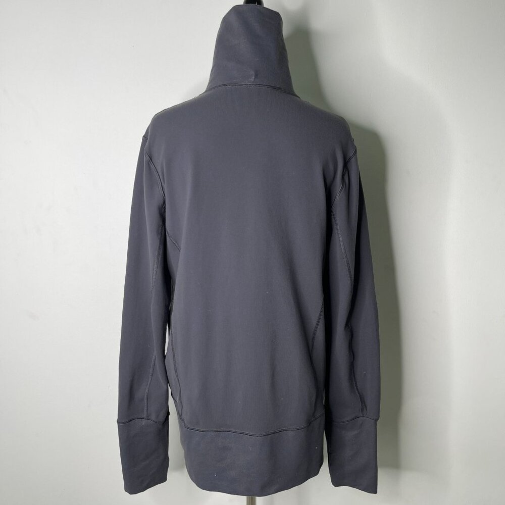 Lululemon Women's Grey In Stride Full Zip Thumbholes Jacket Size 12 - Picture 5 of 13